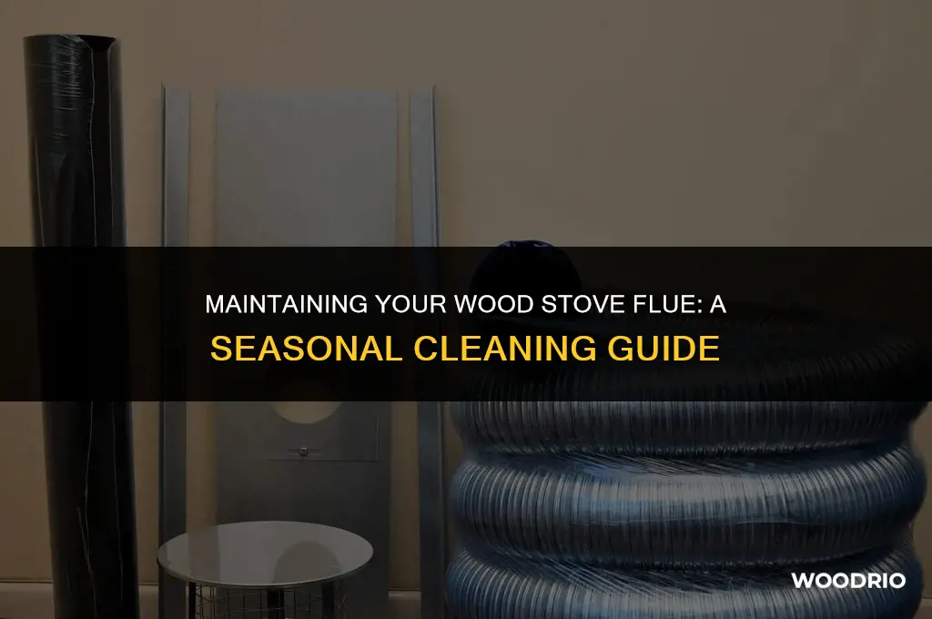how often to clean wood stove flue