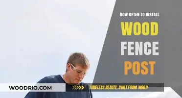 Optimal Wood Fence Post Installation Frequency: A Comprehensive Guide