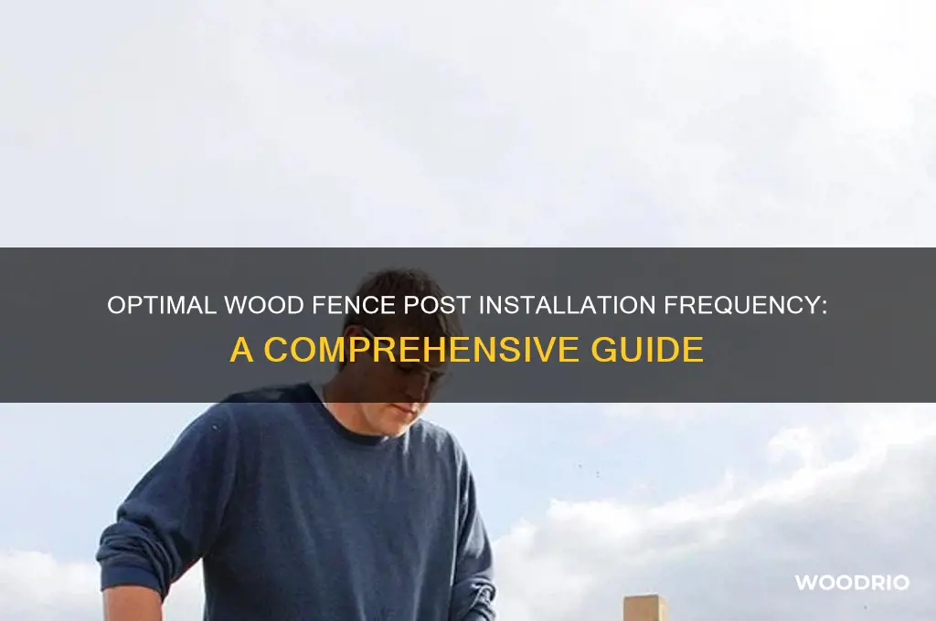 how often to install wood fence post