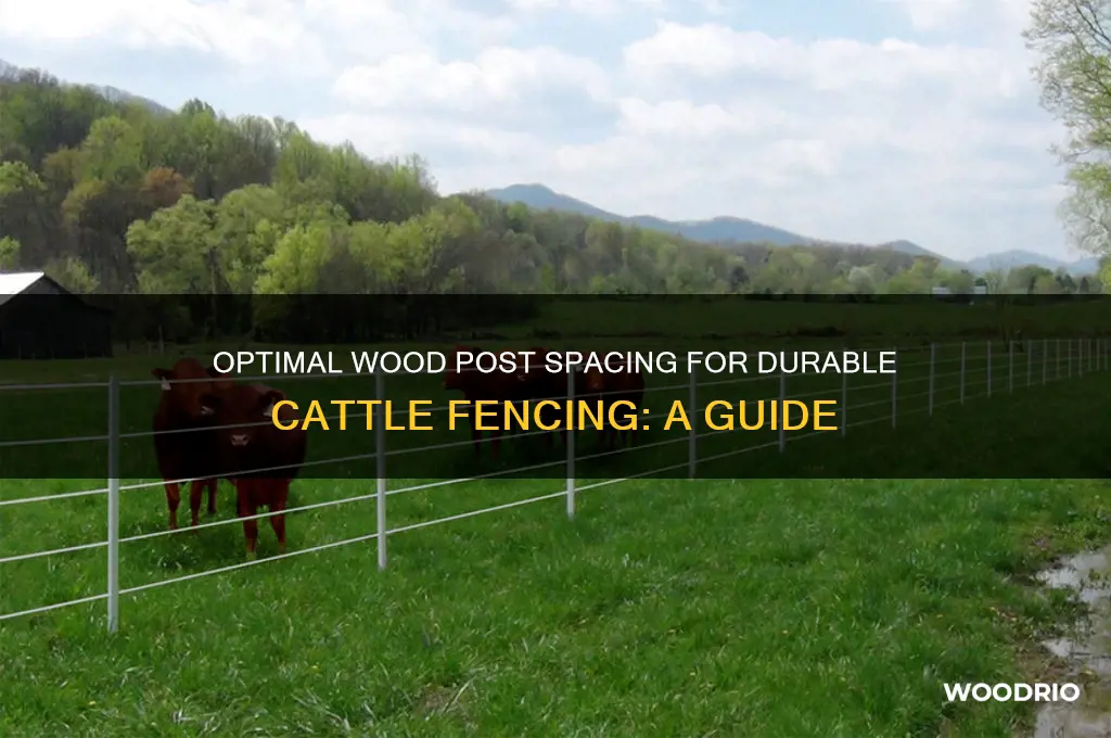 how often to put wood posts in for cattle fence
