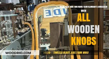 Aging Gracefully: Antique Gentleman's Dressers with Wooden Knobs