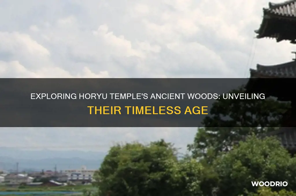 how old are the woods in the horyu temple