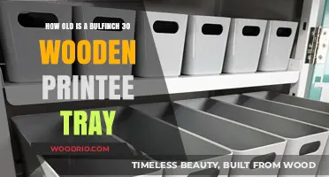 Uncovering the Age of a Bulfinch 30 Wooden Printer's Tray