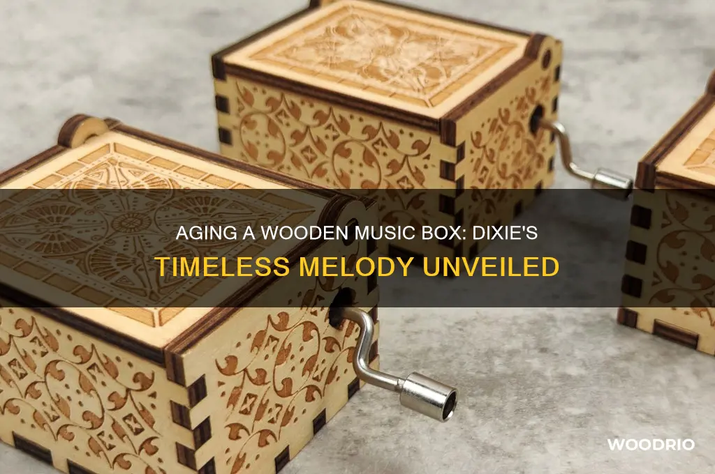 how old is a wooden music box that plays dixie