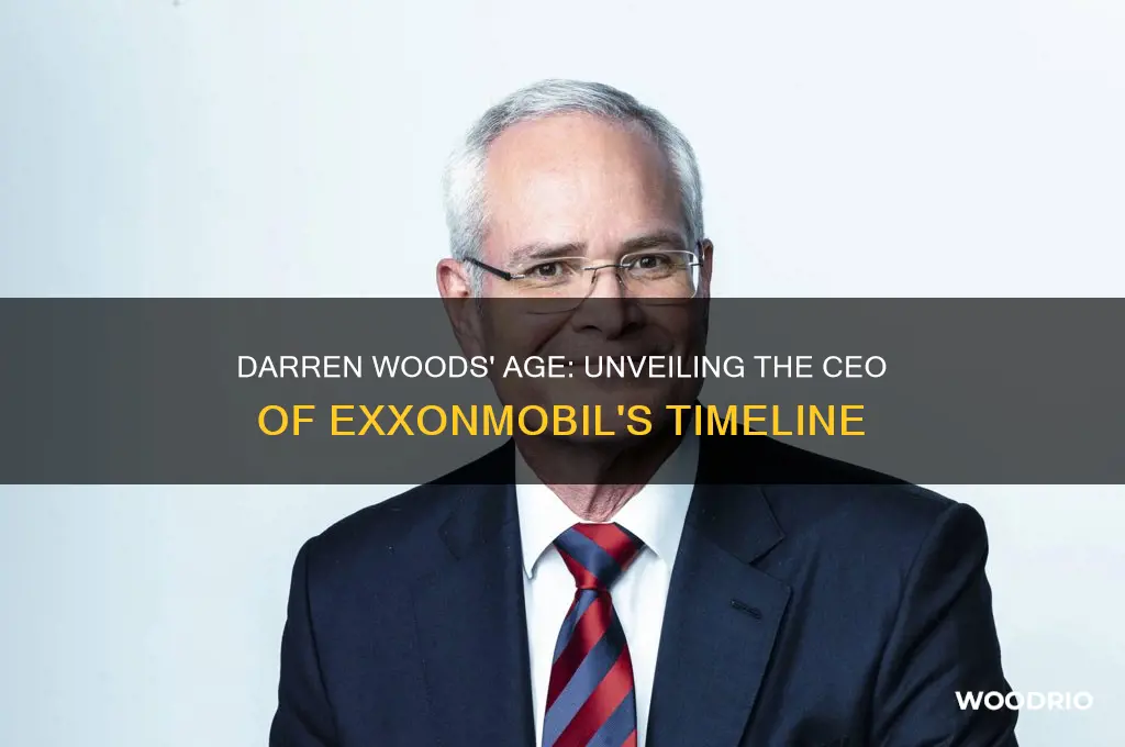 how old is darren woods ceo xom