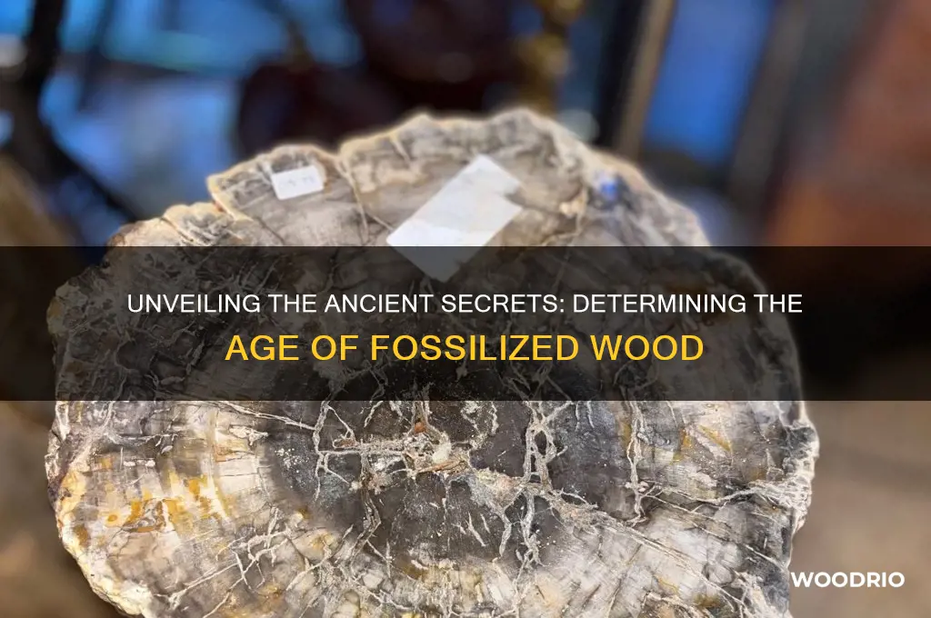 how old is fossilized wood
