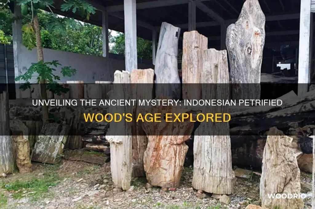 how old is indonesian petrified wood