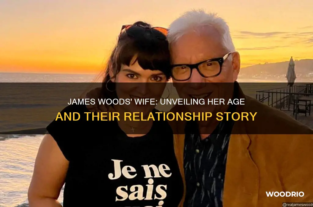 how old is james woods wife