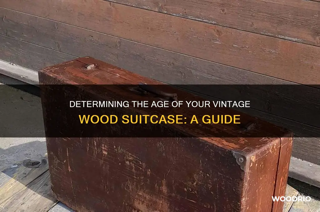 how old is my wood suitcase