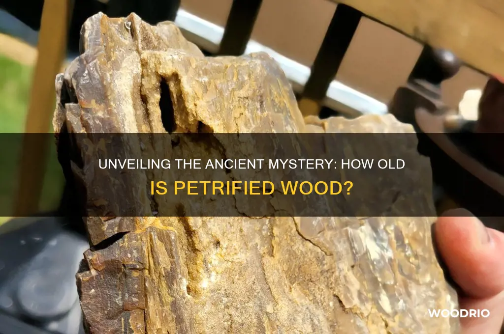 how old is petrafied wood