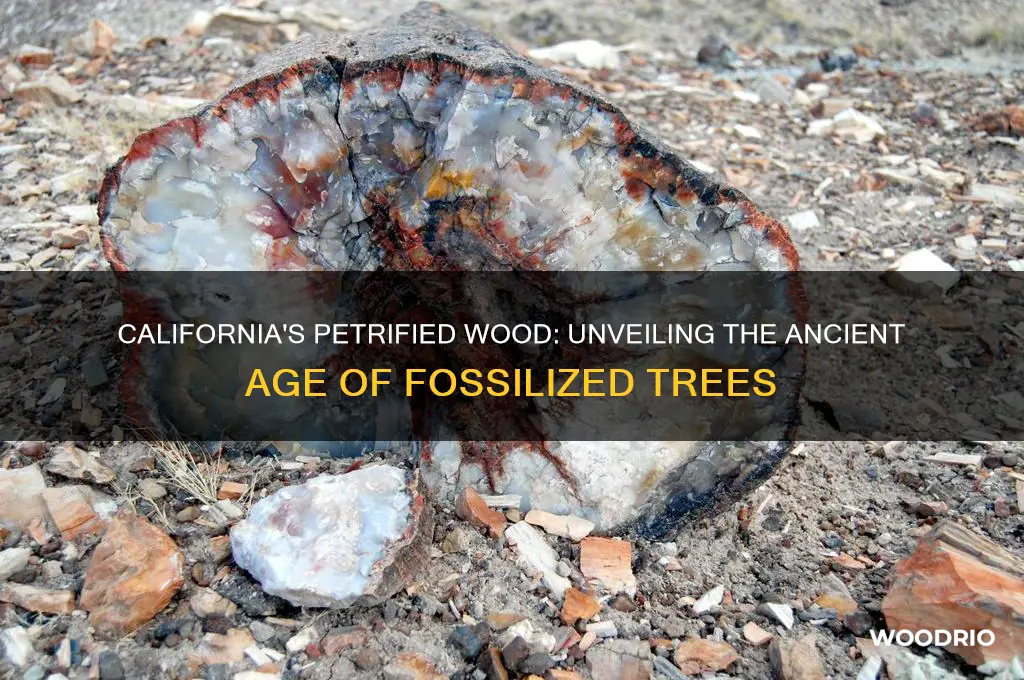how old is petrified wood in california