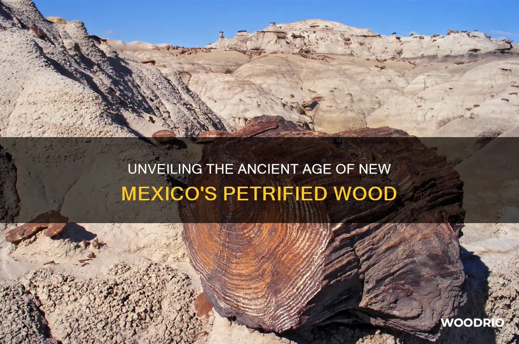 how old is petrified wood in new mexico