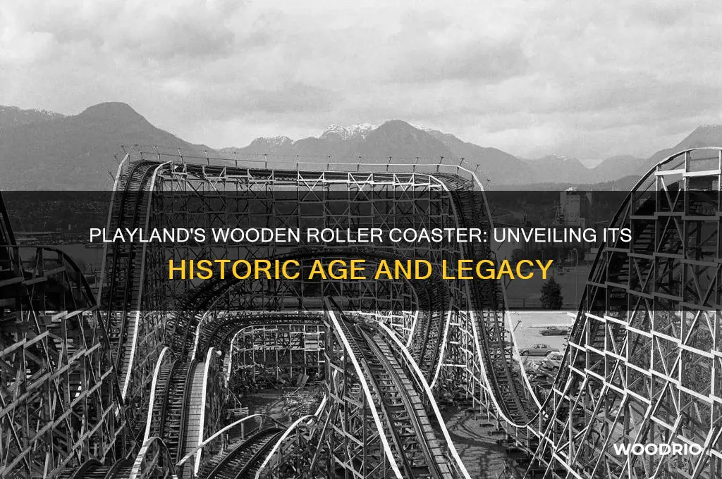 how old is the wooden roller coaster at playland