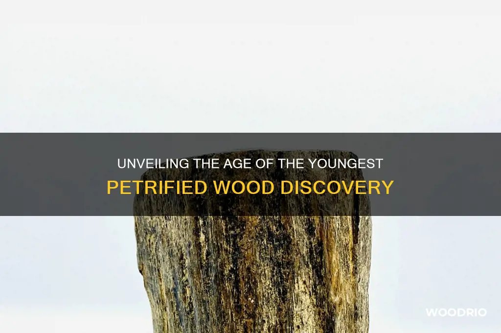 how old is the youngest petrified wood