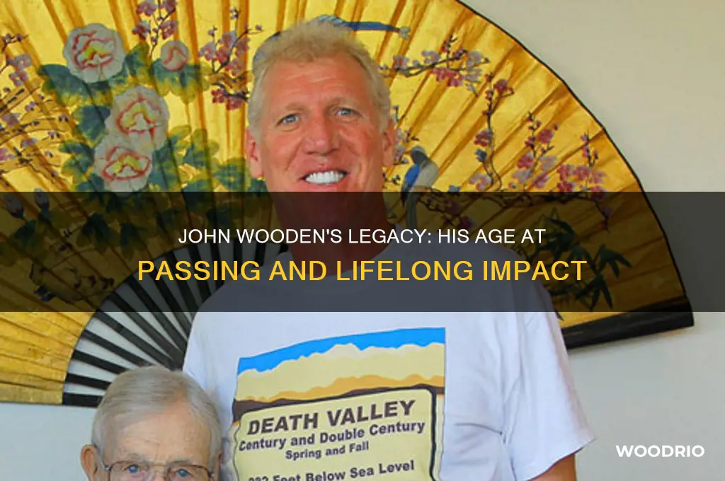 how old was john wooden when he died