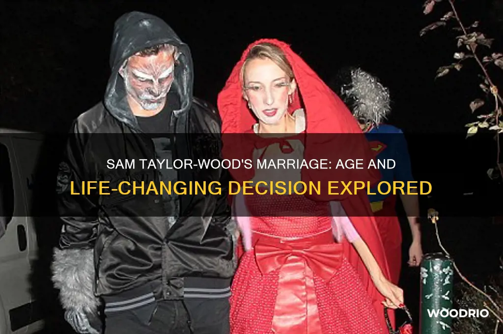 how old was sam taylor wood when she got married