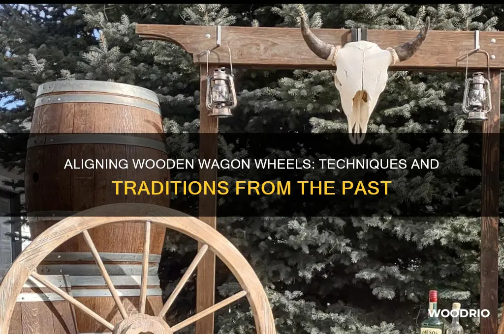 how old were wooden wagon wheels aligned