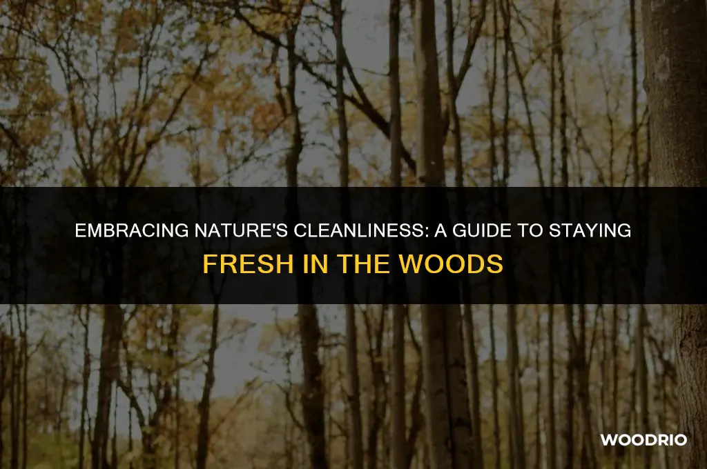 how on how to keep clean in the woods