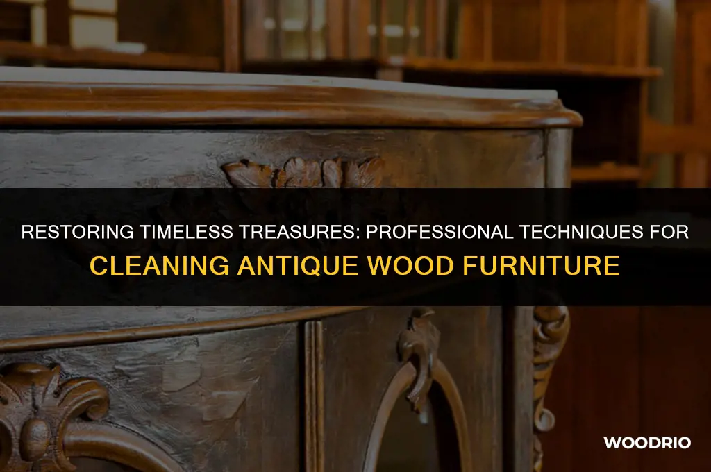 how professionals clean antique wood furniture