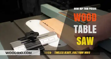 Mastering the Art of Ripping Thin Wood Pieces on a Table Saw