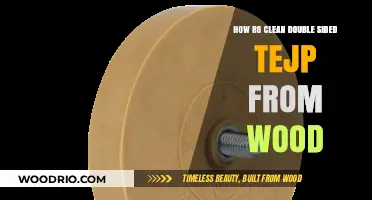 Efficiently Removing Double-Sided Tape from Wood Surfaces