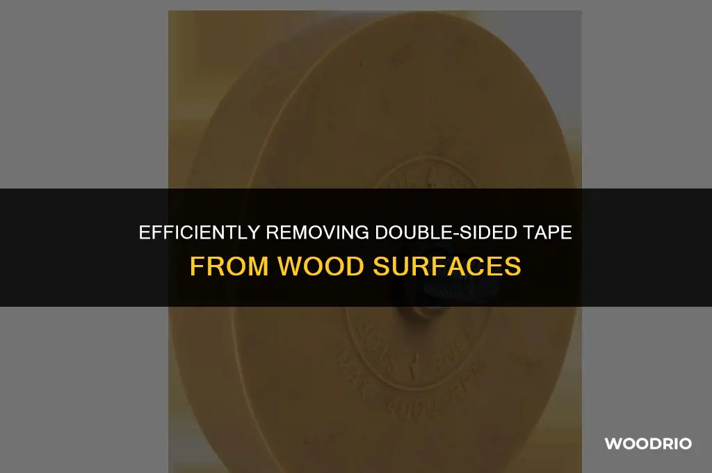 how ro clean double sided tejp from wood