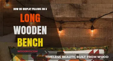 Styling Tips: Displaying Pillows on a Long Wooden Bench