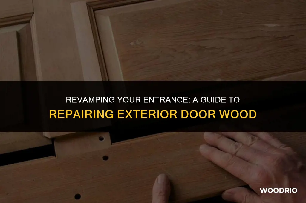 how ro fix the wood around an exterior door