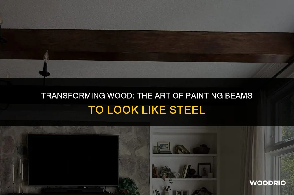 how ro painth wood to llok like a atewl beam