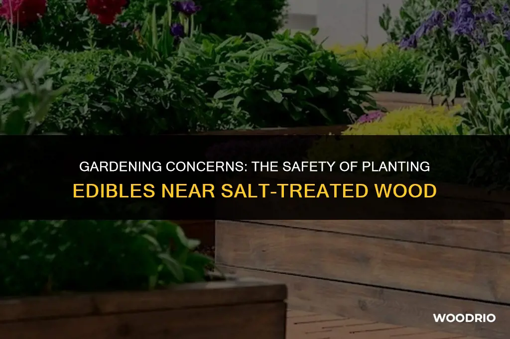 how safe is planting edibles near salt treated wood