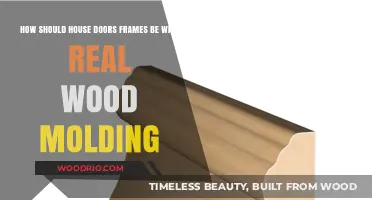 Elegant Real Wood Molding Ideas for House Door Frames