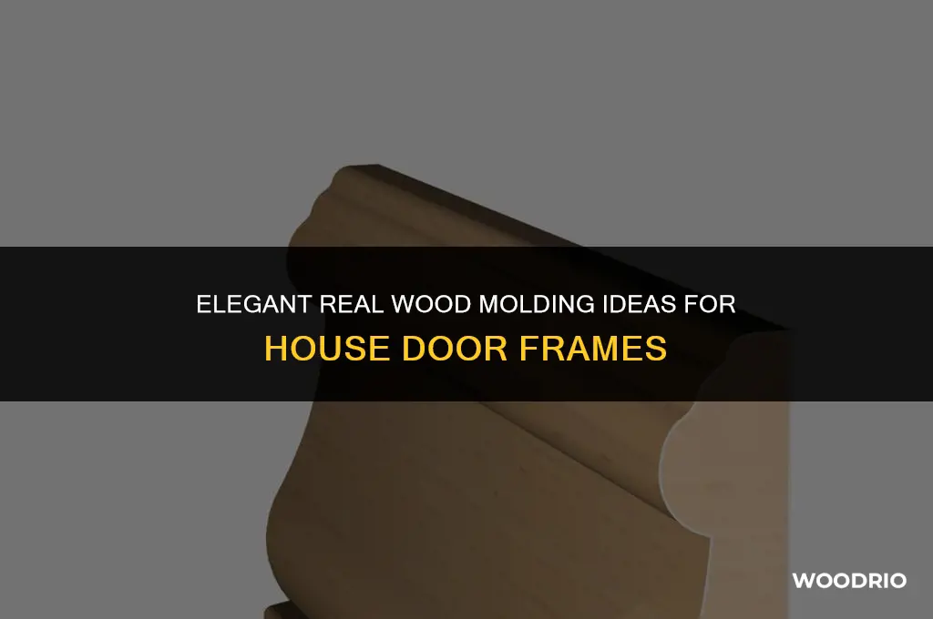 how should house doors frames be with real wood molding