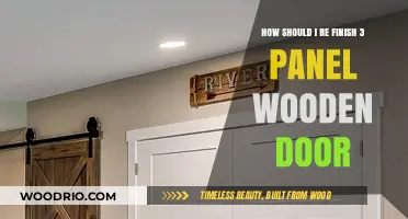 Revamping Your Entrance: A Guide to Refinishing a Three-Panel Wooden Door