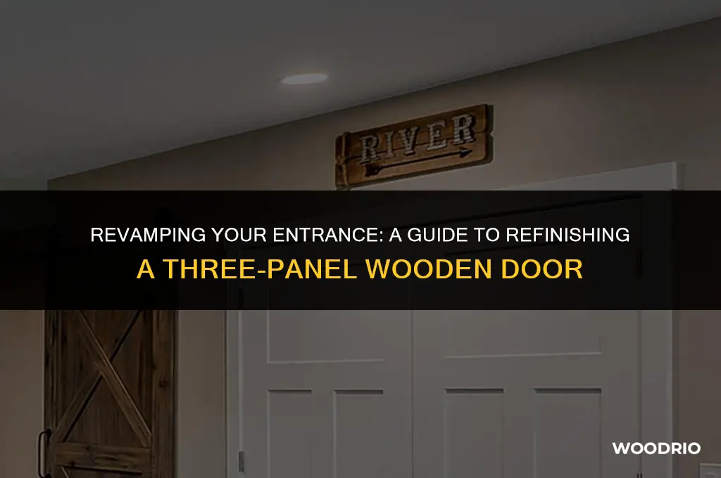 how should i re finish 3 panel wooden door