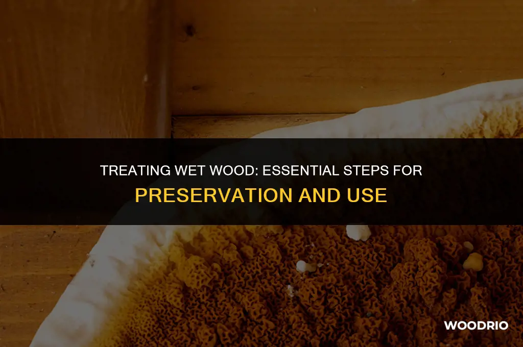 how should you treat wet wood
