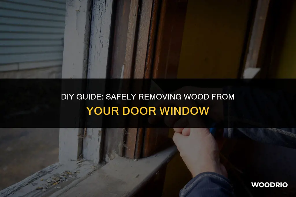 how take wood of my door window