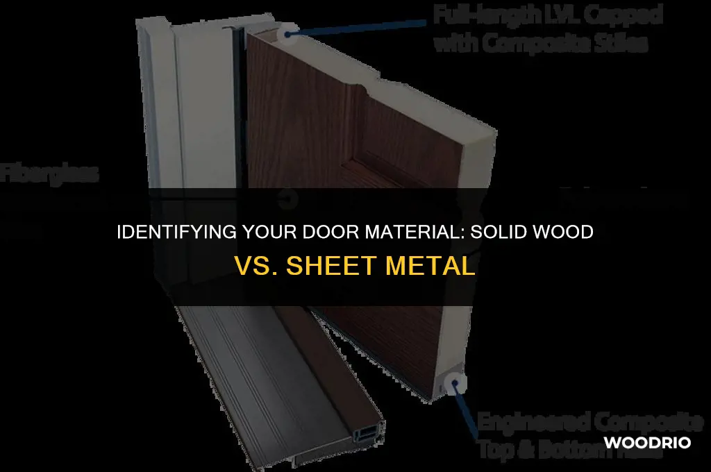 how tell if door is wood or sheet mteal