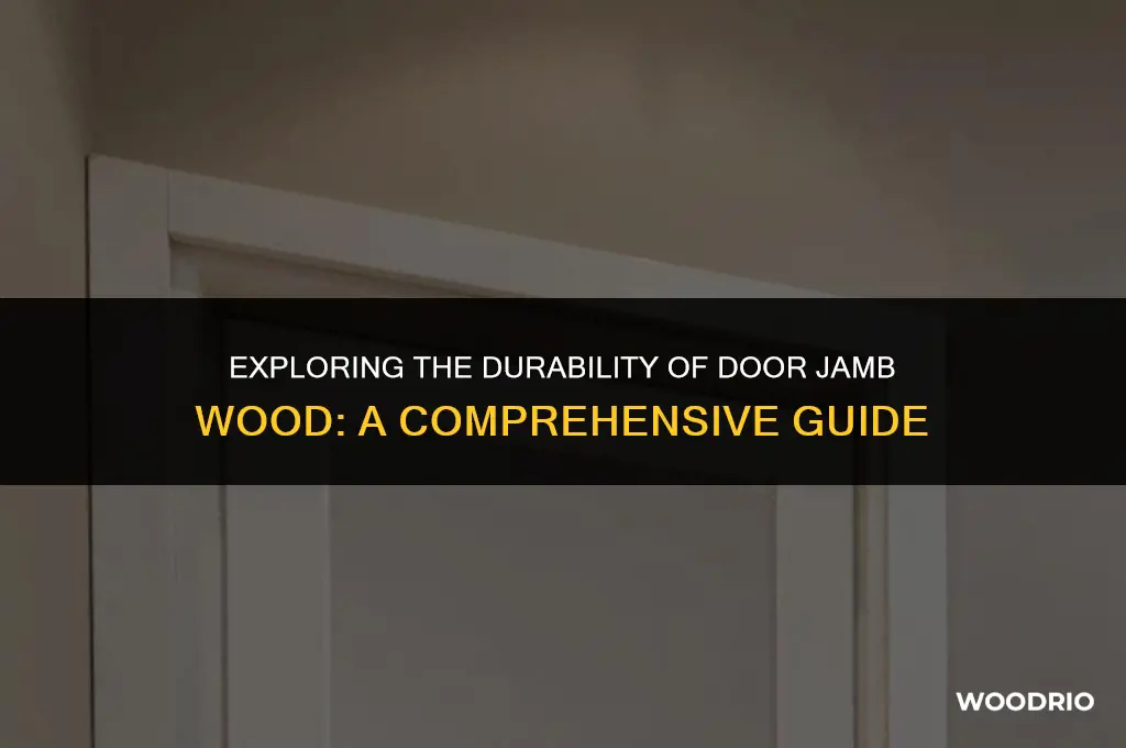 how tgick is door jam wood