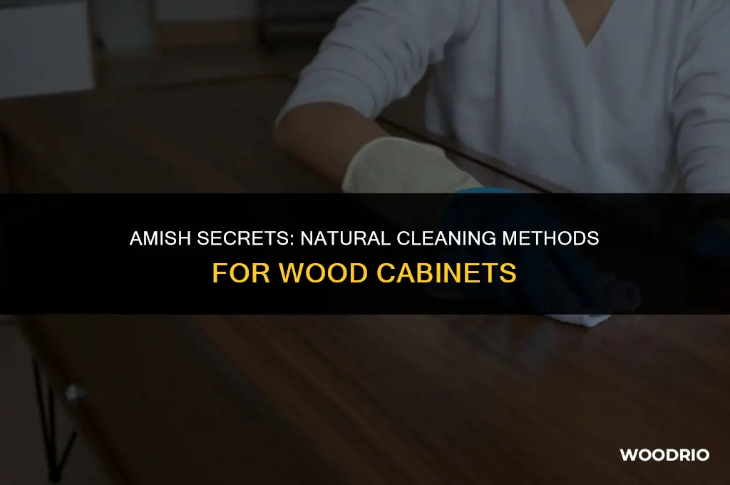how the amish clean wood cabinets