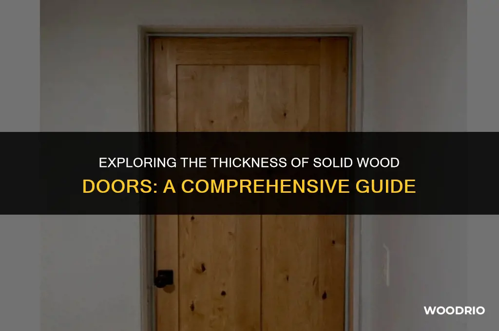 how thick is a solid wood door