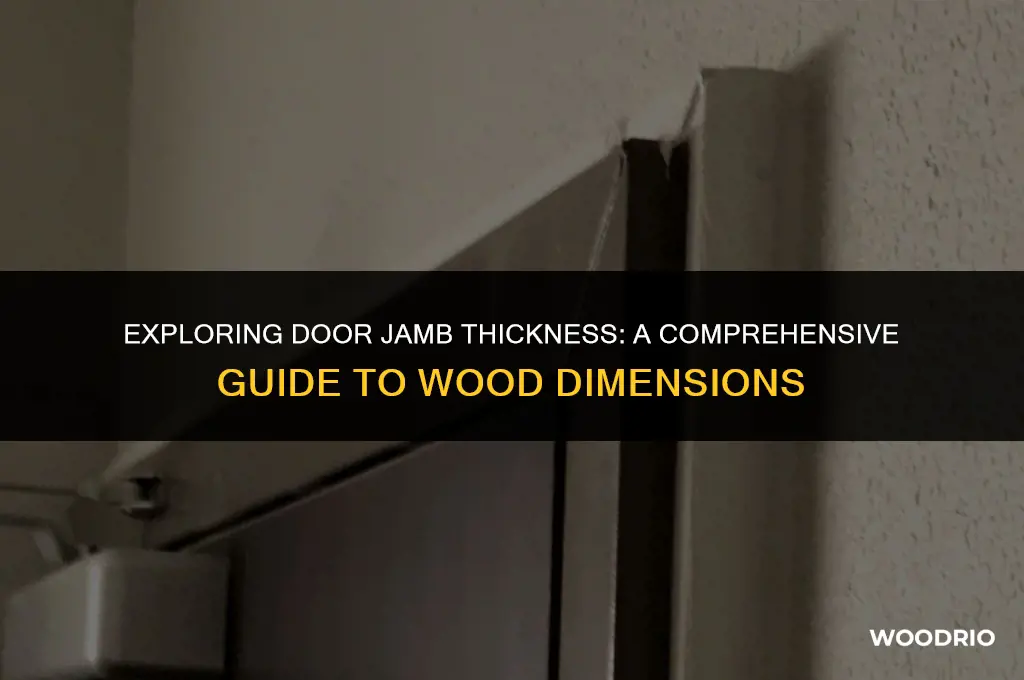 how thick is door jamb wood