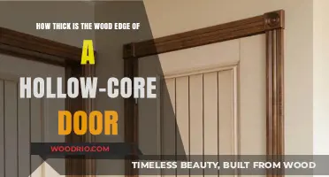 Exploring the Thickness of Hollow-Core Door Wood Edges