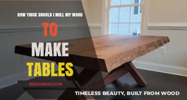 Optimal Wood Thickness for Durable and Stylish Table Construction