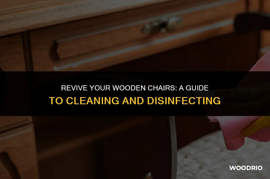 how ti clean and disenfect wooden chair