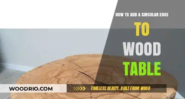 Crafting Curves: Adding a Circular Edge to Your Wood Table