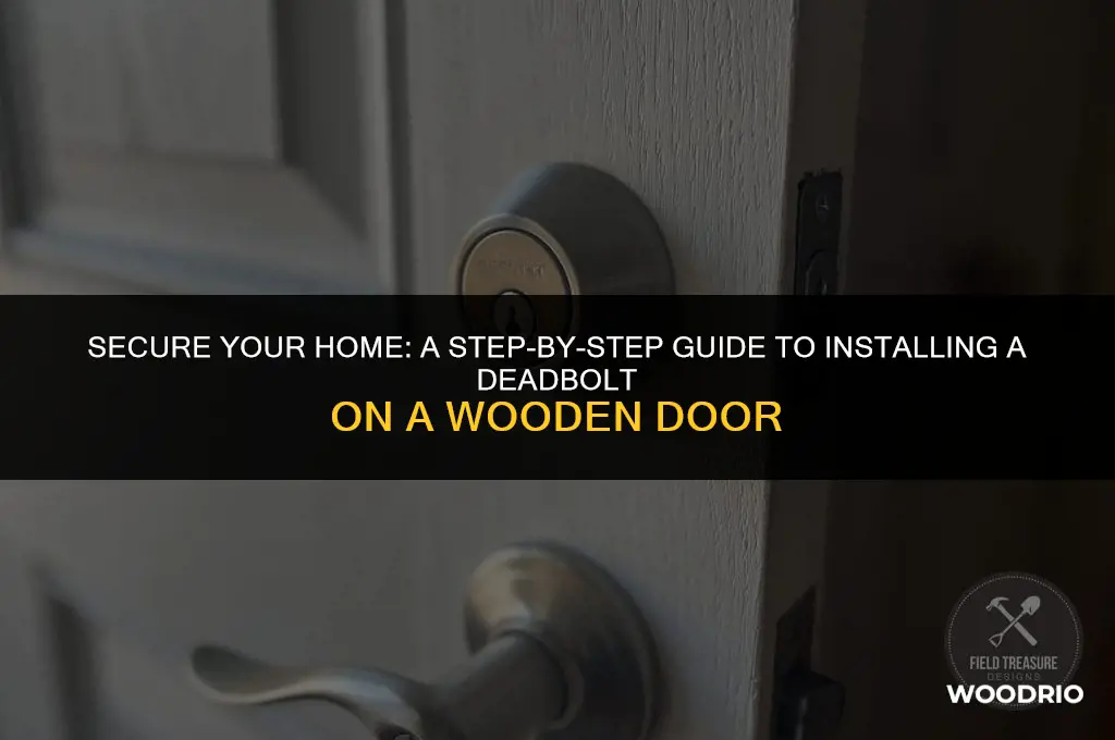 how to add a deadbolt to a wood door