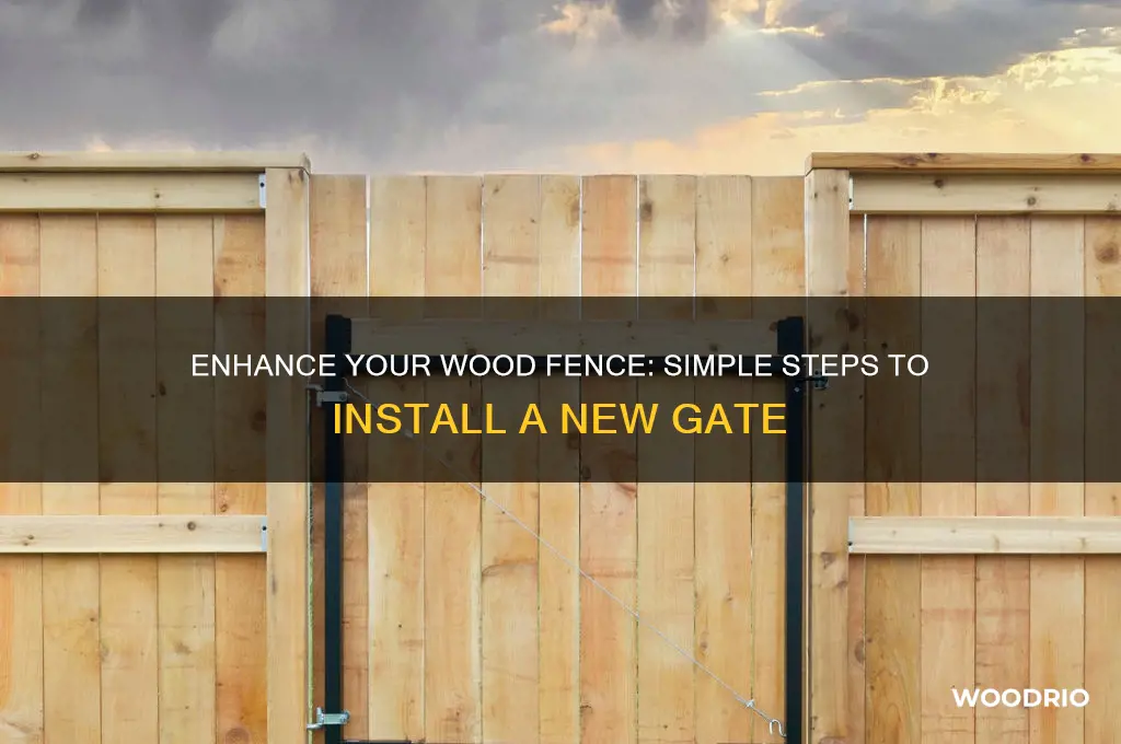 how to add a gate to an existing wood fence