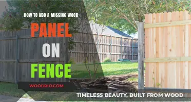 Easy DIY Guide: Replacing a Missing Wood Panel on Your Fence