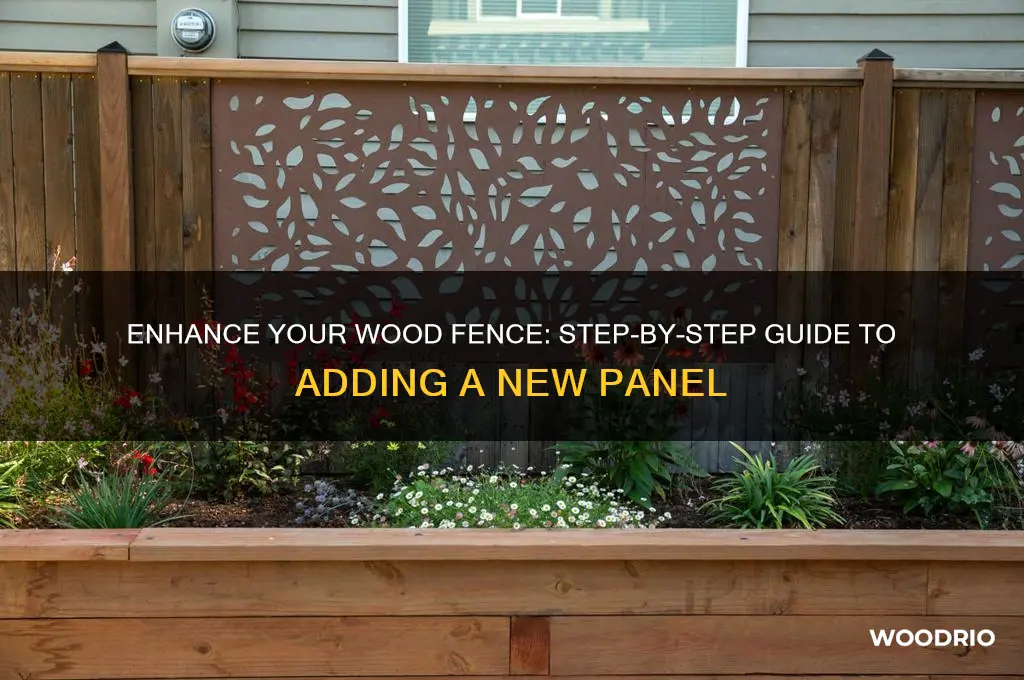 how to add a new panel to a wood fence
