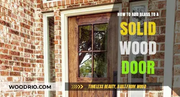 Enhancing Privacy and Light: Adding Glass to a Solid Wood Door